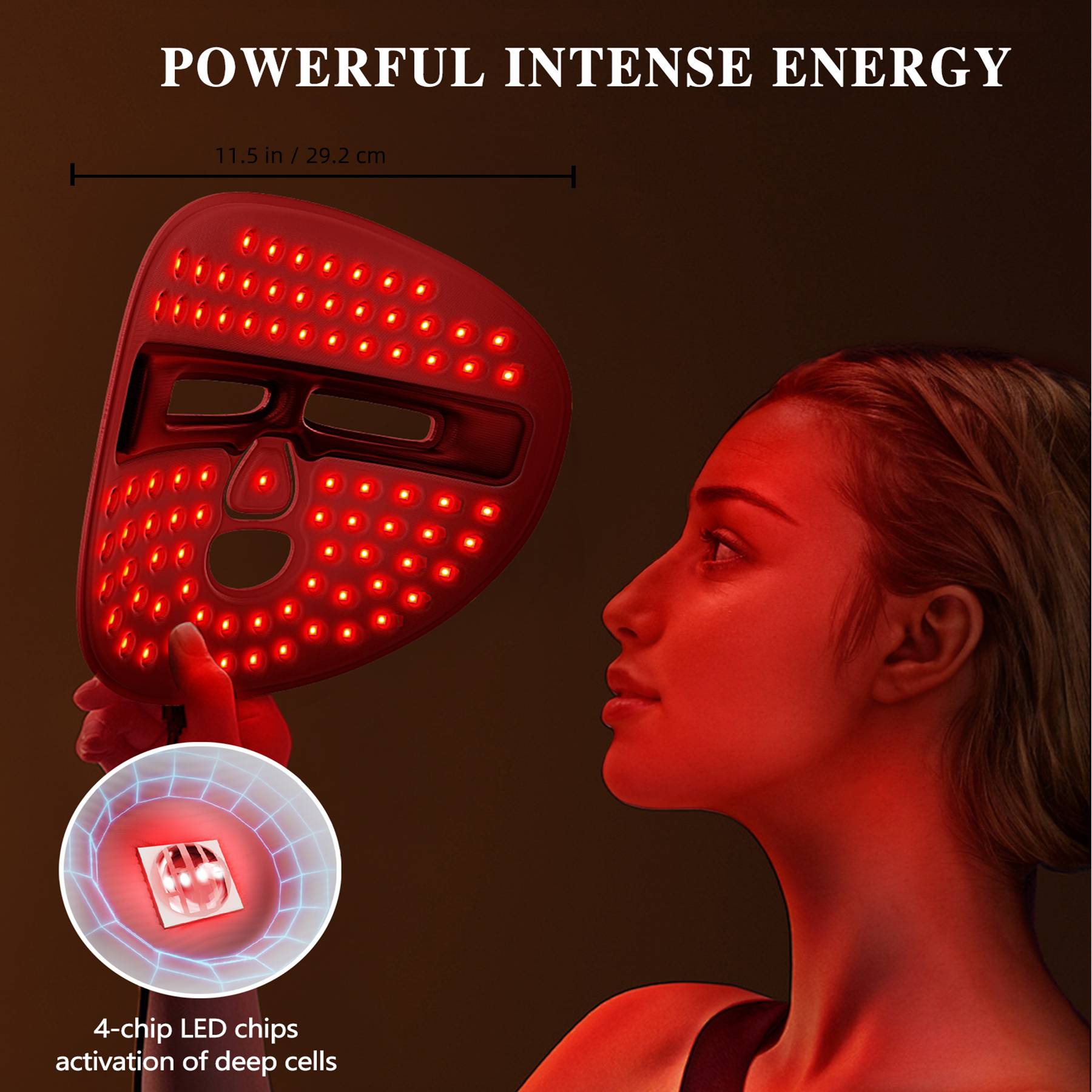Red Light Therapy Facial Mask
