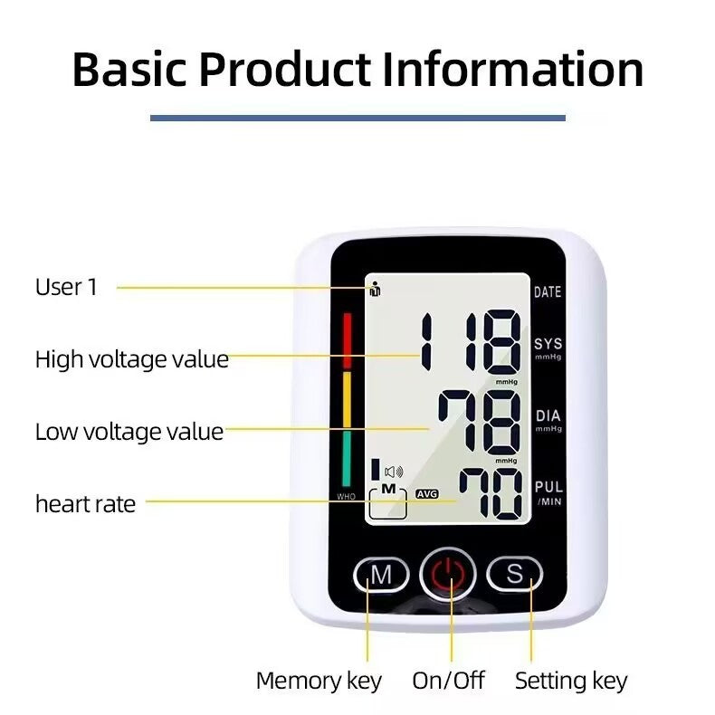 Automatic Digital Blood Pressure Monitor (Upper Arm)